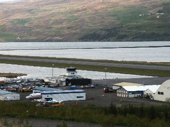 Der Flughafen von Akureyri